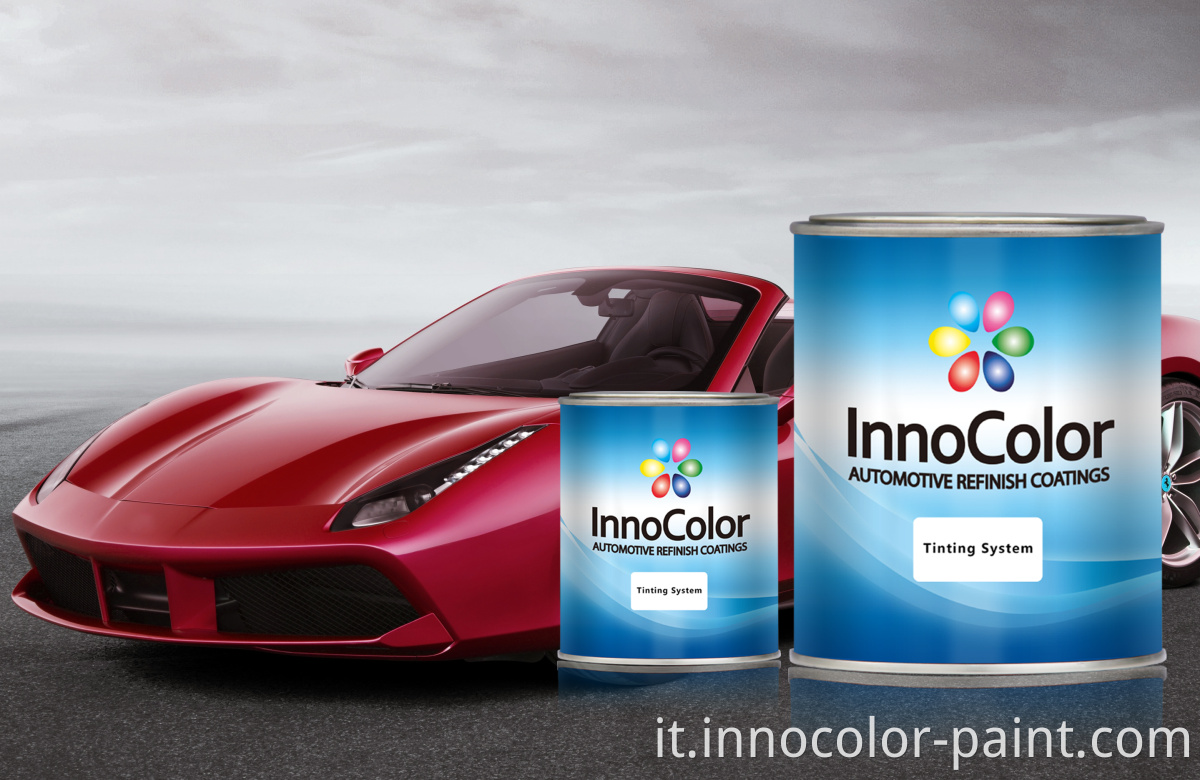 InnoColor Auto Paint Professionista Produttore professionale 2K Auto Auto BaseCoat Topcoat Sistema di miscelazione Vernice per automobili Vernice per auto all'ingrosso